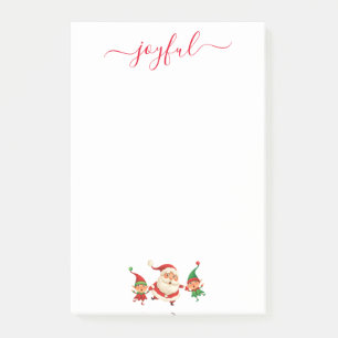 Santa & Elves Joyful Christmas Post-it Notes