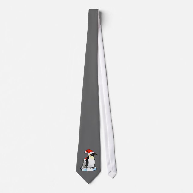 Santa Emperor Penguin Tie (Front)
