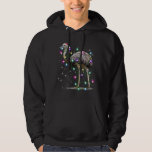 Santa Emu Bird with Christmas lights Gift Funny Xm Hoodie<br><div class="desc">Santa Emu Bird with Christmas lights Gift Funny Xmas</div>