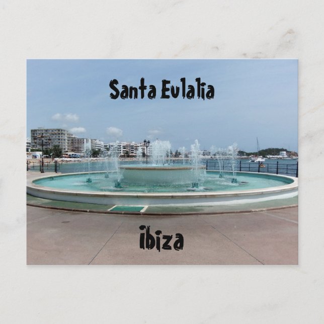 Santa Eulalia, Ibiza Postcard (Front)