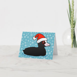 Santa Eurasian Coot Holiday Card