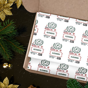 Santa Express Delivery For (Custom Name) Christmas Tissue Paper