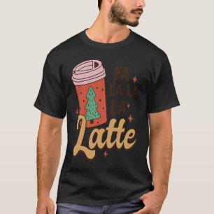 Santa Fa La La La Latte Christmas Math Teacher Lif T-Shirt