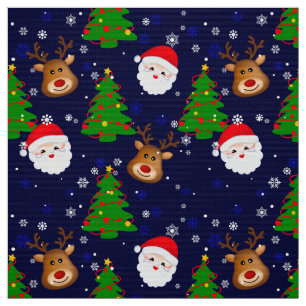 Santa fabric polyester poplin 60" width