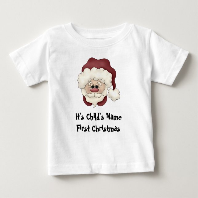 Santa Face 1st Christmas T-shirt (Front)