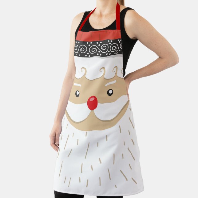 Santa Face Apron (Insitu)