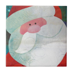 Santa Face Ceramic Tile