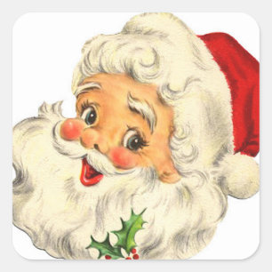 Santa Face: Cute & Beautiful Santa Claus Stickers