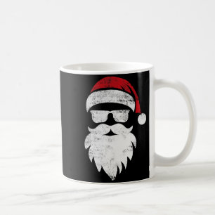 Santa Face Hipster Style Funny Christmas Pajamas  Coffee Mug