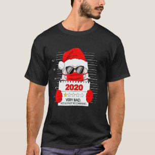 Santa Face Mask 2020 One Star Very Bad Would Not R T-Shirt