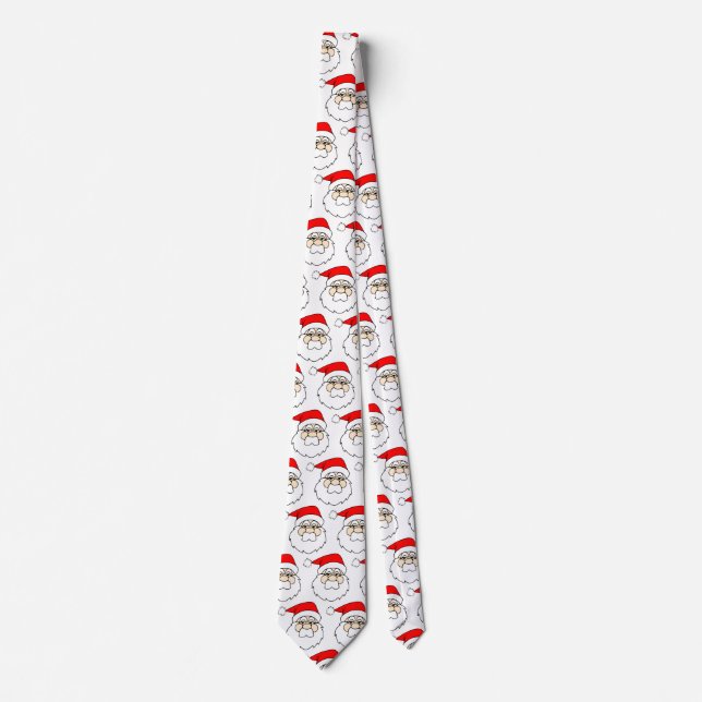 Santa face pattern  tie (Front)