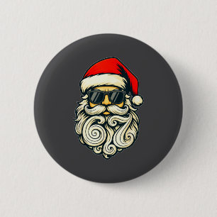 Santa Face Retro Sungles 6 7 Christmas 67 Santa Si 6 Cm Round Badge