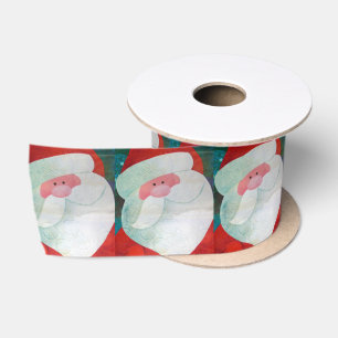 Santa Face Ribbon Satin Ribbon