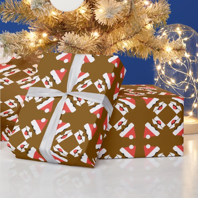 Santa Face Wrapping Paper (Holidays)