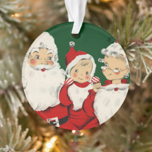Santa Family Christmas Ornament