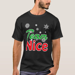 Santa Family Matching Pajama Christmas Team Nice T-Shirt