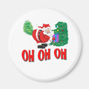 santa farted magnet