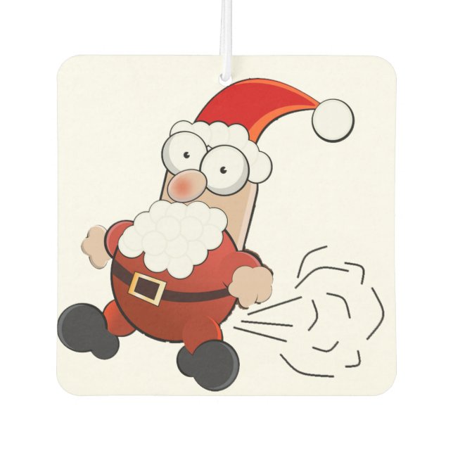 Santa Farting Air Freshener (Front)