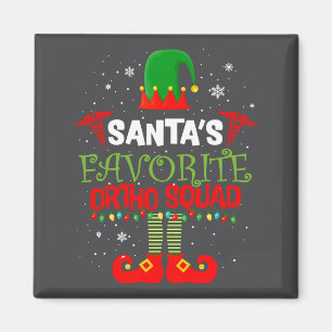 Santa Favorite Ortho Squad Elf Orthodontist Christ Magnet