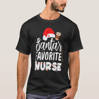 Santa Favourite Nurse Groupe Matching Christmas Nu T-Shirt