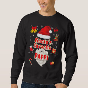 Santa Favourite Pappi Christmas Santa Claus Ugly S Sweatshirt