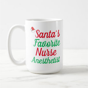 Santa Favourites Nurse Anaesthetist Merry Christma Coffee Mug