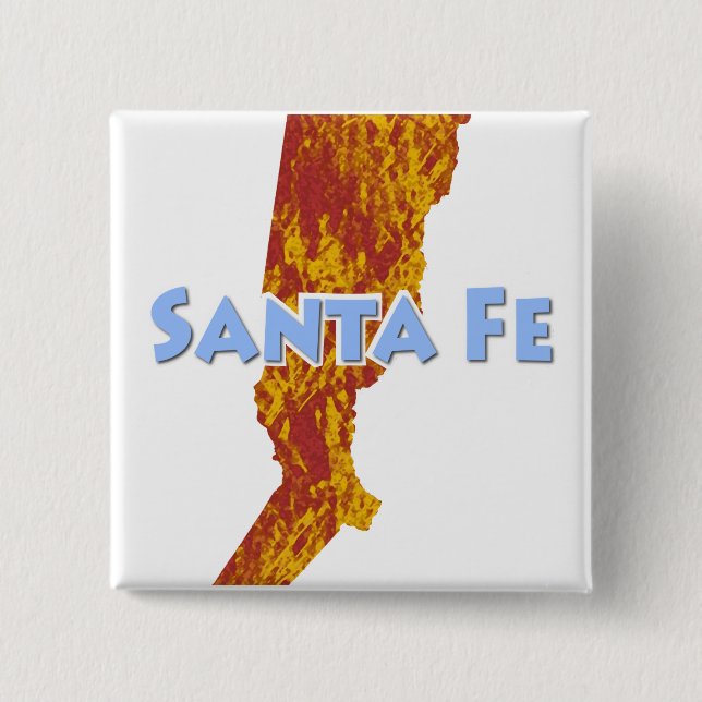 Santa Fe 15 Cm Square Badge (Front)