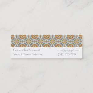 Santa Fe Geometric Tile Pattern Mini Business Card