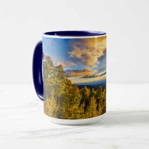 Santa Fe National Forest at Sunset in Autumn Mug