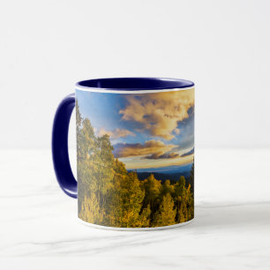 Santa Fe National Forest at Sunset in Autumn Mug