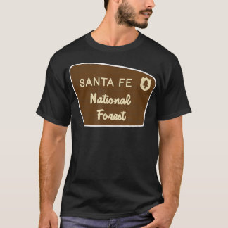 Santa Fe National Forest Sign Retro  T-Shirt