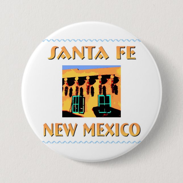 Santa Fe New Mexico 7.5 Cm Round Badge (Front)