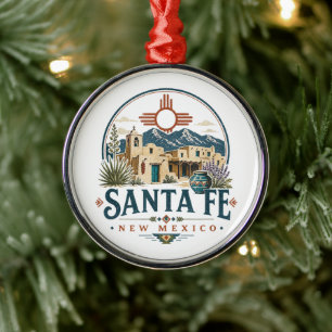 Santa Fe New Mexico Adobe Architecture Southwest Metal Ornament