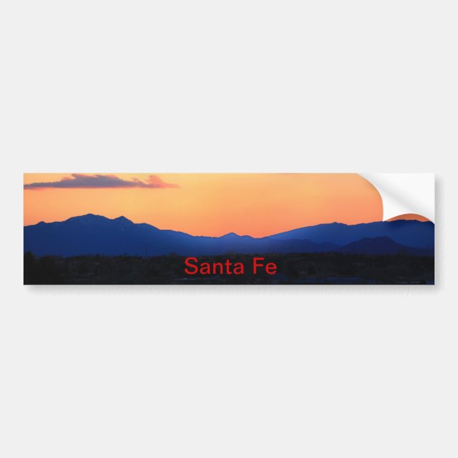 Santa Fe New Mexico Bumper Sticker (Front)