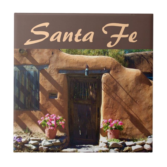 Santa Fe, New Mexico Ceramic Tile (Front)