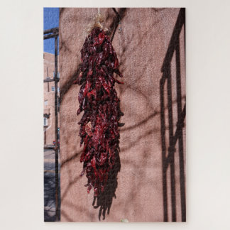 Santa Fe New Mexico Chilli Ristras Scenic Jigsaw Puzzle