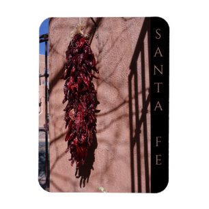 Santa Fe New Mexico Chilli Ristras Scenic Magnet