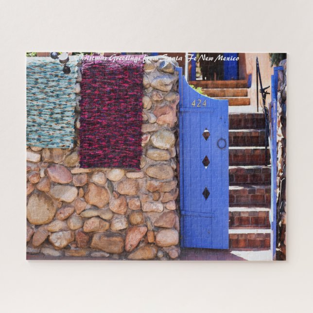 Santa Fe New Mexico.Christmas Greetings Jigsaw Puzzle (Horizontal)