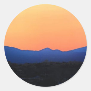 Santa Fe New Mexico Classic Round Sticker