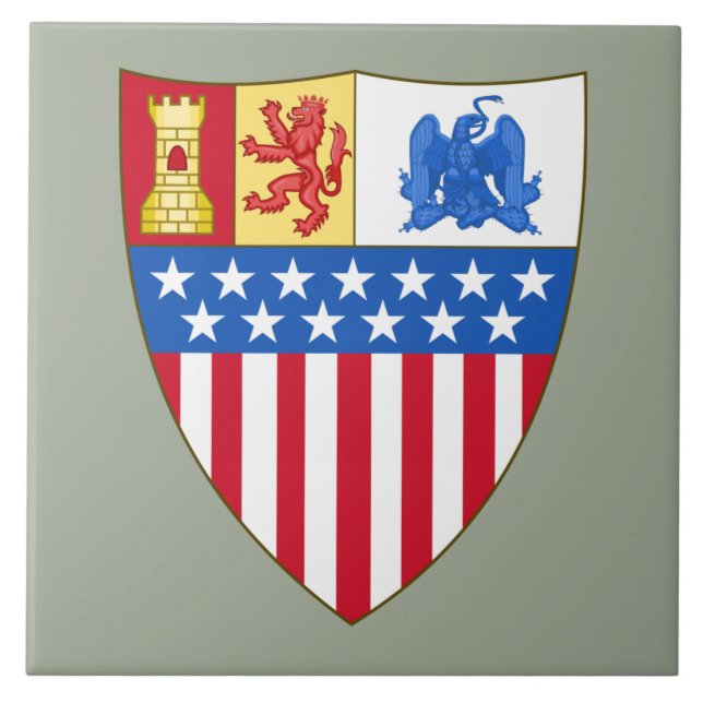 Santa Fe, New Mexico (Coat of Arms) Ceramic Tile (Front)