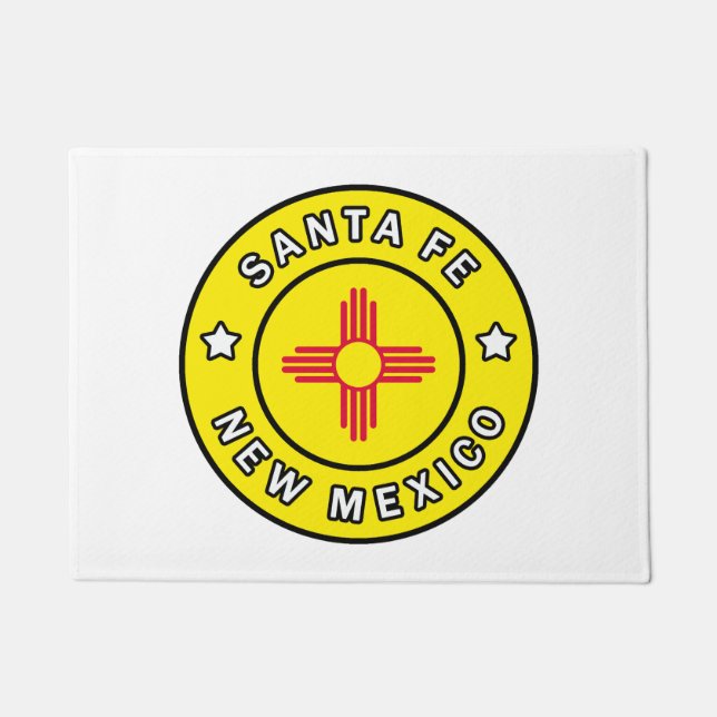 Santa Fe New Mexico Doormat (Front)
