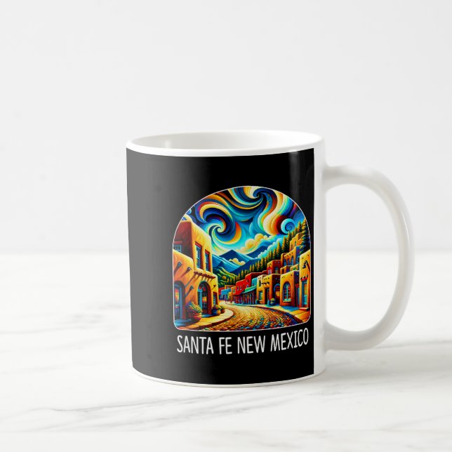 Santa Fe New Mexico - Expressionism Art -  Coffee Mug (Right)