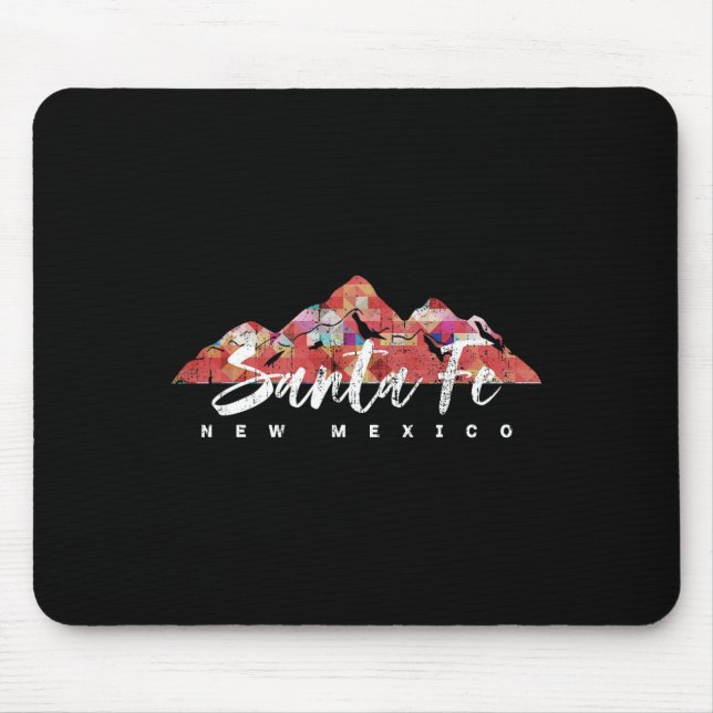 Santa Fe New Mexico Family Travel Hiking Camping S Mouse Pad (Front)