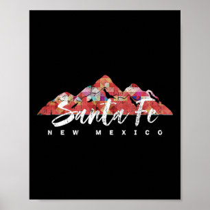 Santa Fe New Mexico Family Travel Hiking Camping S Poster
