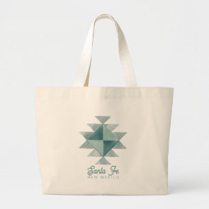Santa fe New Mexico Gift  Large Tote Bag