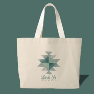 Santa fe New Mexico Gift  Large Tote Bag