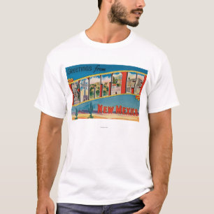 Santa Fe, New Mexico - Large Letter Scenes 2 T-Shirt