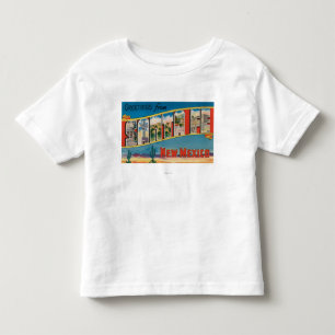 Santa Fe, New Mexico - Large Letter Scenes 2 Toddler T-Shirt