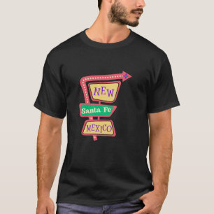 Santa Fe New Mexico NM Retro Vintage Mid Century M T-Shirt