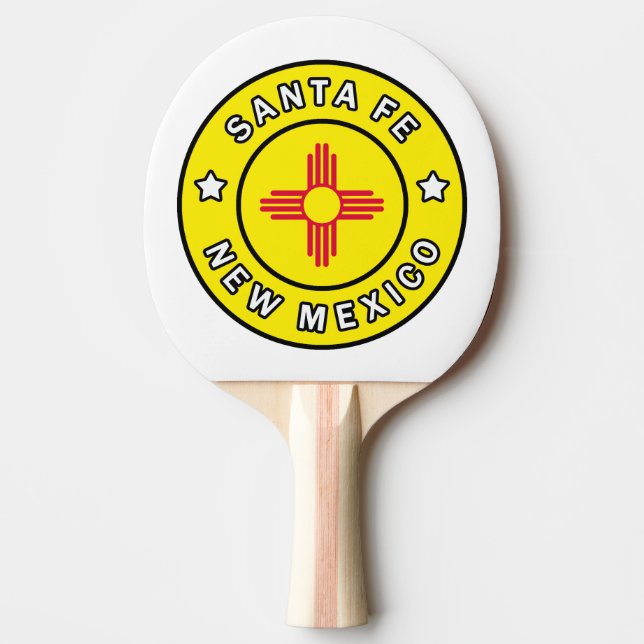 Santa Fe New Mexico Ping Pong Paddle (Front)